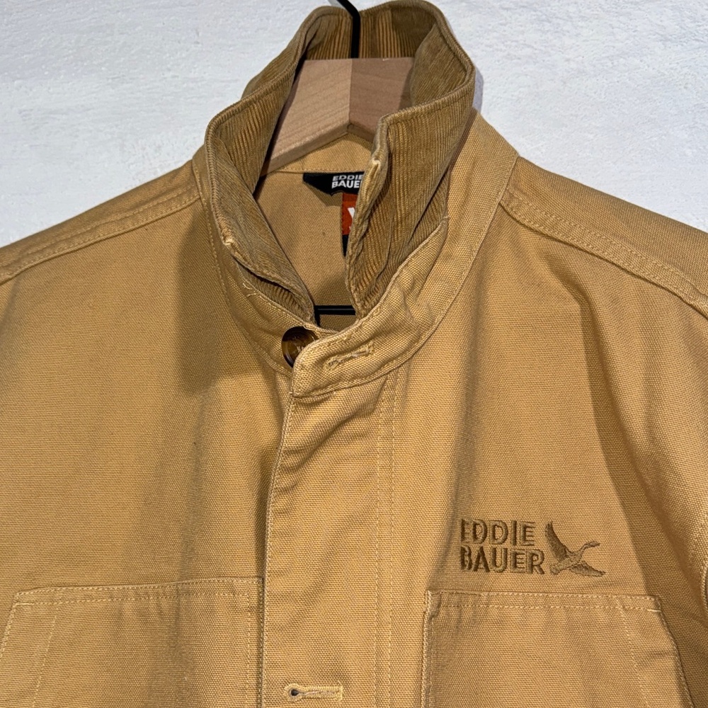 Eddie Bauer Workwear Men's Carhartt-Style Brown Field Jacket - Picture 3 of 6